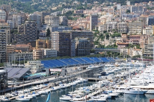 Setting up for the Grand Prix in Monaco